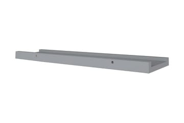 Flytende vegghyller 2 stk grå 60x9x3 cm MDF - Oppbevaring - Hyller - Bokhylle - Boklist