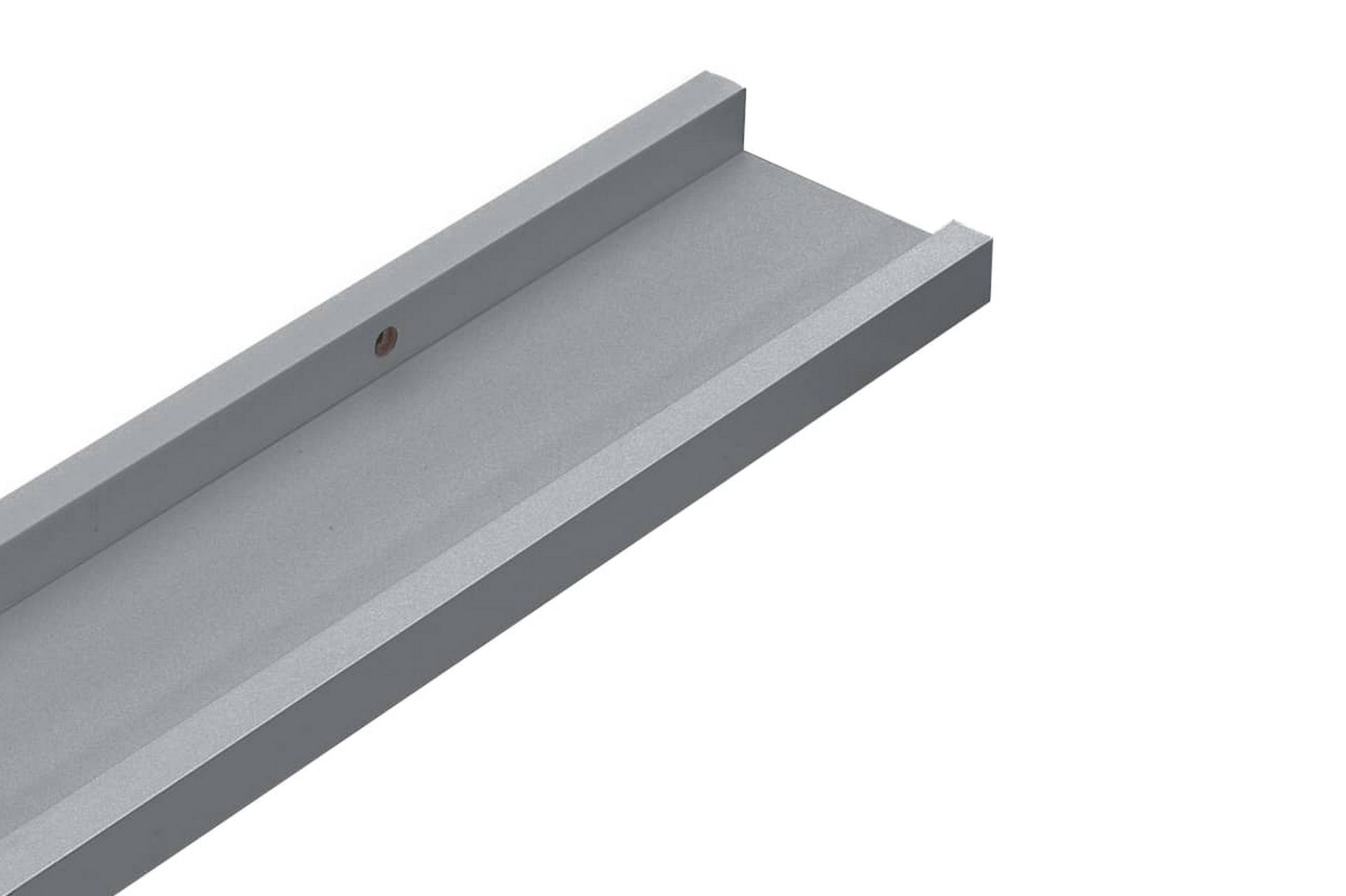 Flytende vegghyller 2 stk grå 60x9x3 cm MDF - Oppbevaring - Hyller - Bokhylle - Boklist