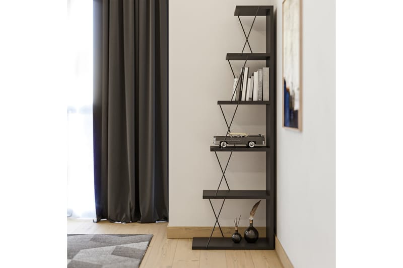 Bookshelf Antrasitt|Svart - Oppbevaring - Hyller - Bokhylle