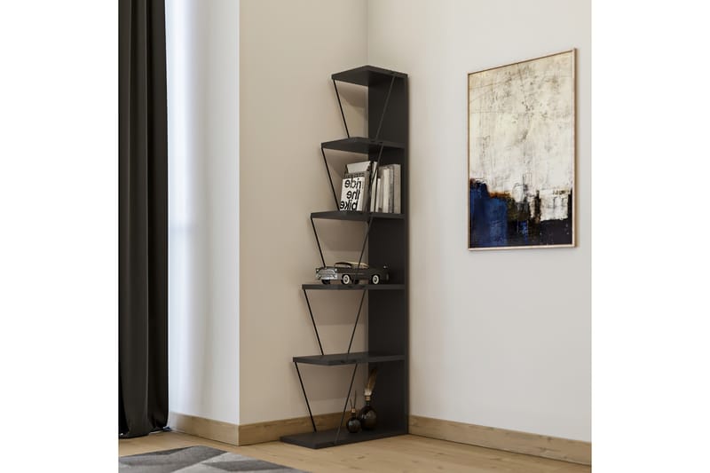 Bookshelf Antrasitt|Svart - Oppbevaring - Hyller - Bokhylle