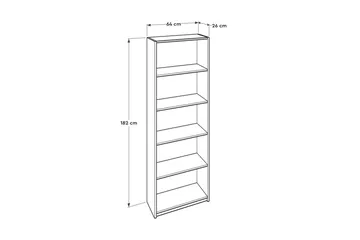 Bookshelf Eik-Sonoma - Natur - Oppbevaring - Hyller - Bokhylle