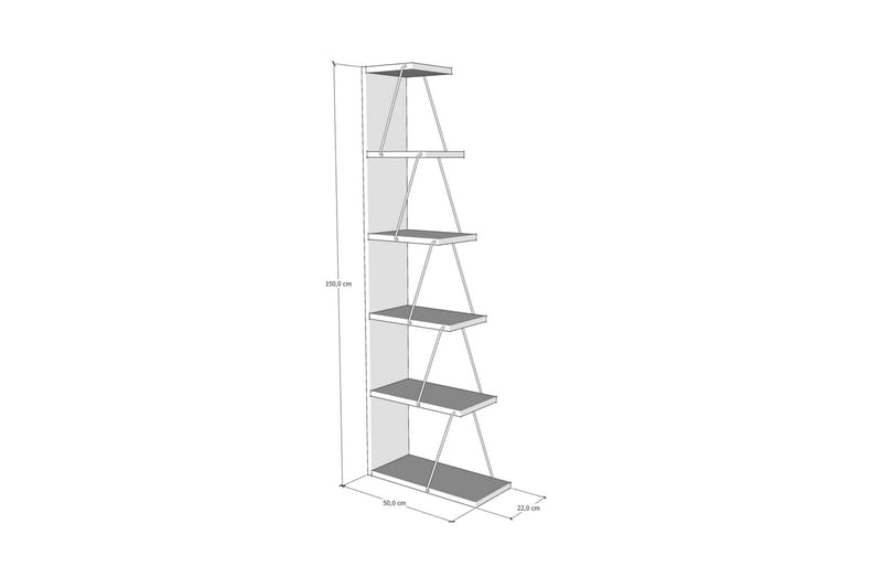 Bookshelf Pine|Svart - Oppbevaring - Hyller - Bokhylle