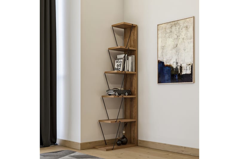 Bookshelf Pine|Svart - Natur/Svart - Oppbevaring - Hyller - Bokhylle