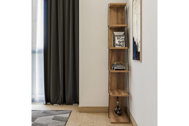 Bookshelf Pine|Svart - Natur/Svart - Oppbevaring - Hyller - Bokhylle