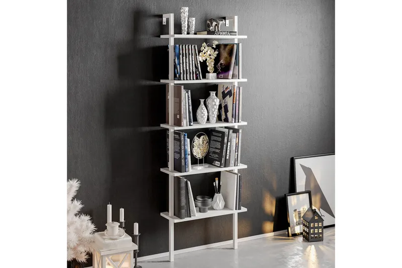 Brinkelid Bokhylle - Hvit - Hus & oppussing - Kjøkken & bad - Kjøkken & vaskerom - Kjøkkeninnredning - Kjøkkenhylle