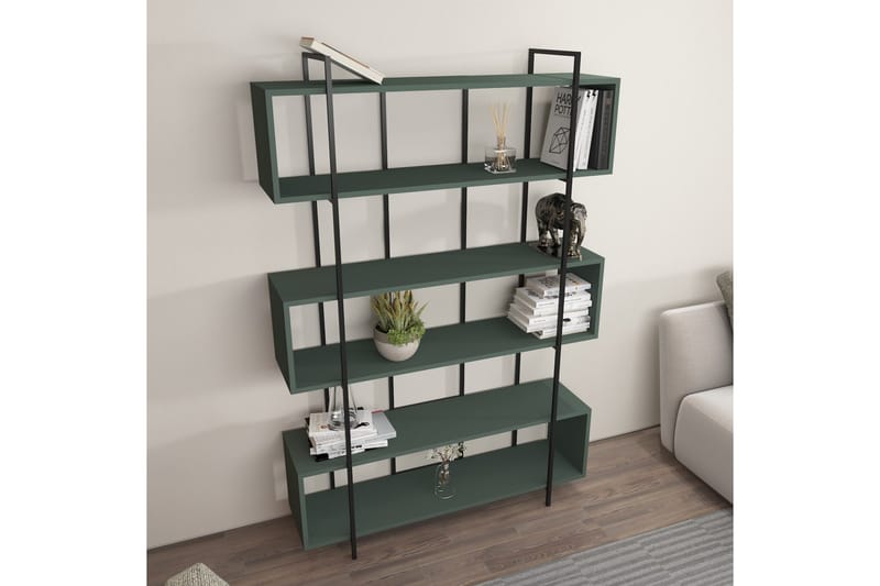 Bruti Bokhylle 120 cm - Svart - Oppbevaring - Hyller - Bokhylle