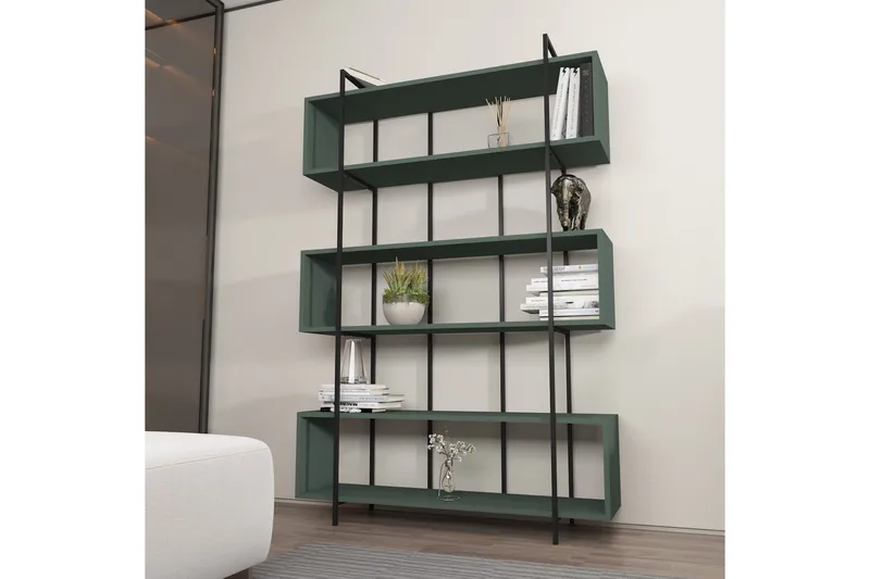 Bruti Bokhylle 120 cm - Svart - Oppbevaring - Hyller - Bokhylle