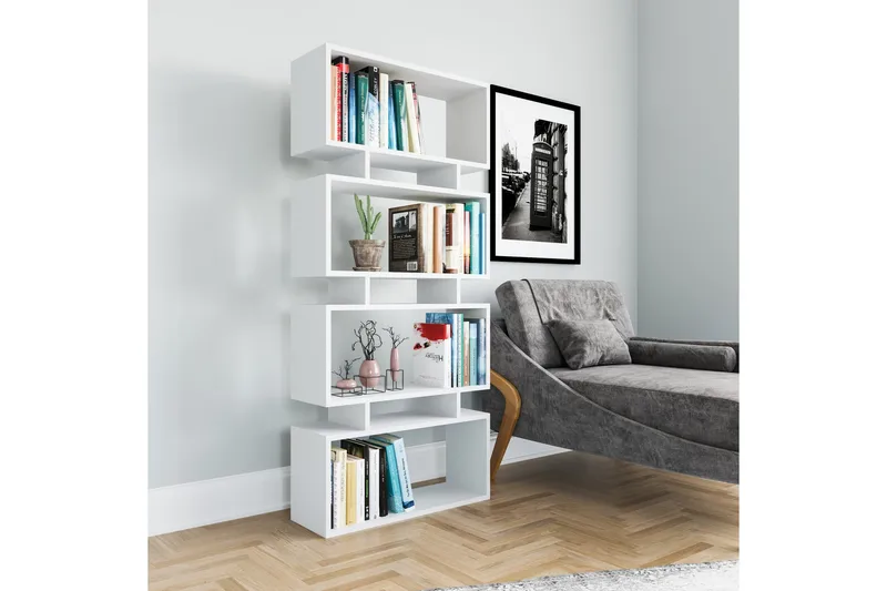 Burrells Bokhylle 72x25 cm - Hvit - Oppbevaring - Hyller - Bokhylle