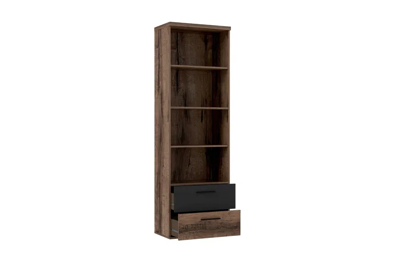 Cannop Hylle 220 cm - Brun/Svart - Oppbevaring - Hyller - Bokhylle