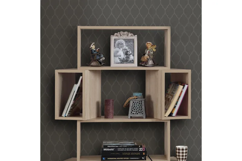 Comfortale Bokhylle 84 cm i Eik - Brun - Oppbevaring - Hyller - Bokhylle