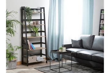 Croydon Bokhylle 64 cm i Tre med Metallramme - Lysebrun - Oppbevaring - Hyller - Bokhylle