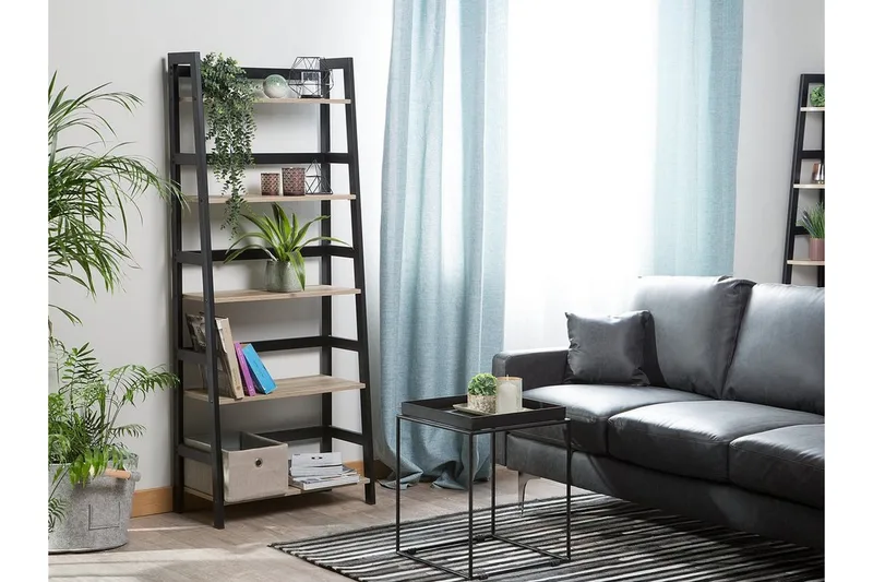 Croydon Bokhylle 64 cm i Tre med Metallramme - Lysebrun - Oppbevaring - Hyller - Bokhylle