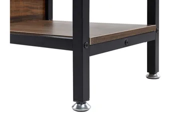 Daven Bokhylle 115 cm i Tre med Metallstativ - Brun - Oppbevaring - Hyller - Bokhylle