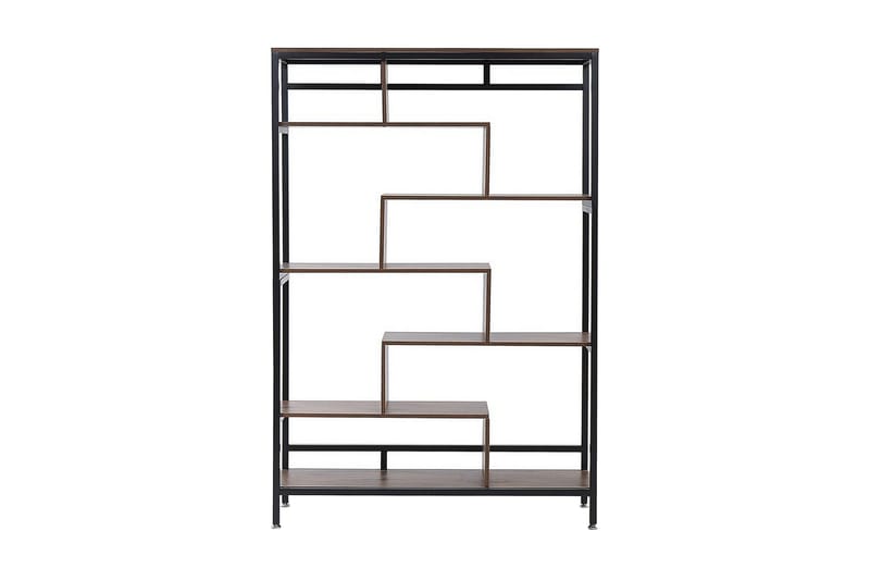 Daven Bokhylle 115 cm i Tre med Metallstativ - Brun - Oppbevaring - Hyller - Bokhylle