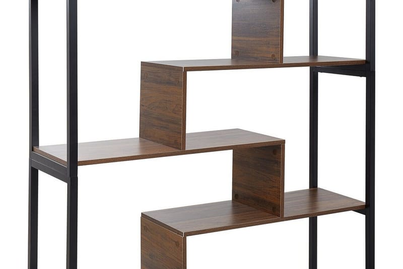 Daven Bokhylle 115 cm i Tre med Metallstativ - Brun - Oppbevaring - Hyller - Bokhylle