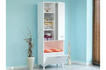 Decorotika Bokhylle 60 cm i Malt Tre - Hvit - Oppbevaring - Hyller - Bokhylle