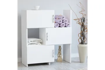 Decorotika Bokhylle 65 cm i Malt Tre - Hvit - Oppbevaring - Hyller - Bokhylle
