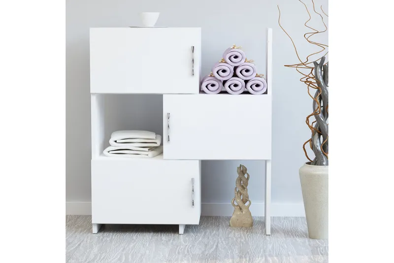 Decorotika Bokhylle 65 cm i Malt Tre, Hvit