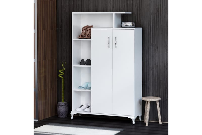 Decorotika Bokhylle 90 cm i Malt Tre - Hvit - Oppbevaring - Hyller - Bokhylle