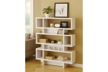 Decorotika Bokhylle 90 cm i Malt Tre - Hvit - Oppbevaring - Hyller - Bokhylle