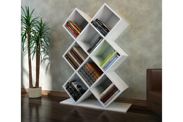 Decorotika Bokhylle 90 cm i Malt Tre - Hvit - Oppbevaring - Hyller - Bokhylle
