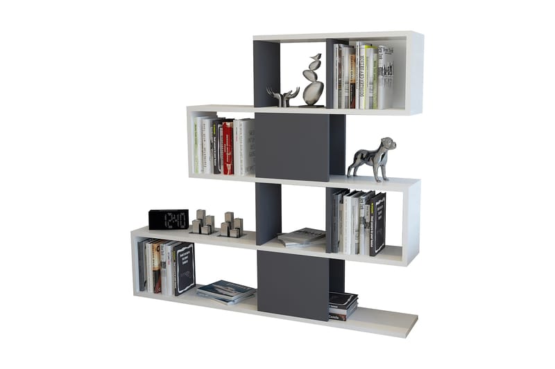 Desgrar Bokhylle 120x109 cm - Hvit - Oppbevaring - Hyller - Bokhylle