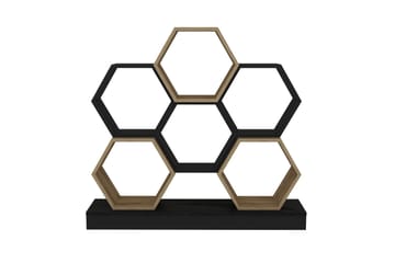 Desgrar Bokhylle 120x109 cm - Svart - Oppbevaring - Hyller - Bokhylle