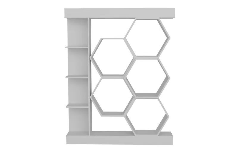 Desgrar Bokhylle 140x177,4 cm - Hvit - Oppbevaring - Hyller - Bokhylle