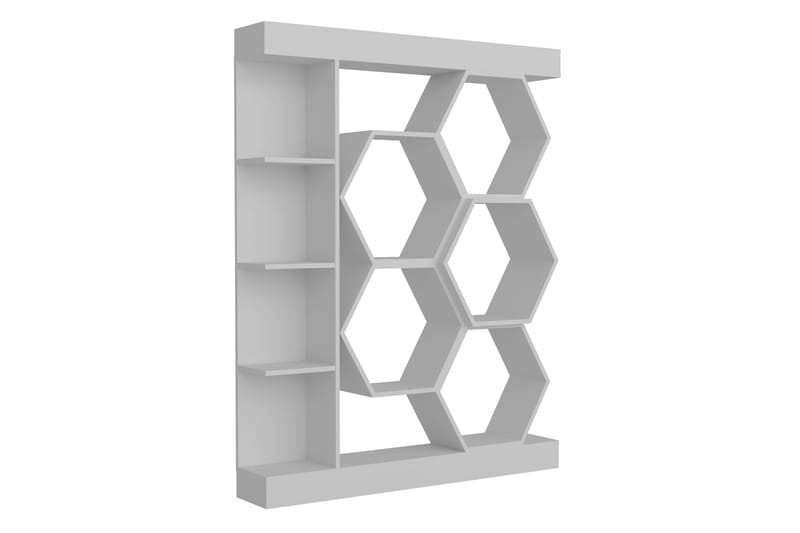 Desgrar Bokhylle 140x177,4 cm - Hvit - Oppbevaring - Hyller - Bokhylle
