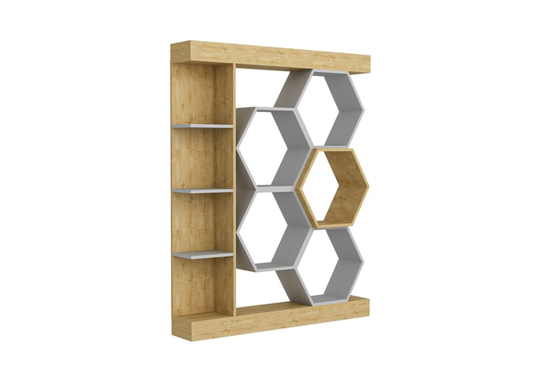 Desgrar Bokhylle 140x177,4 cm - Hvit - Oppbevaring - Hyller - Bokhylle
