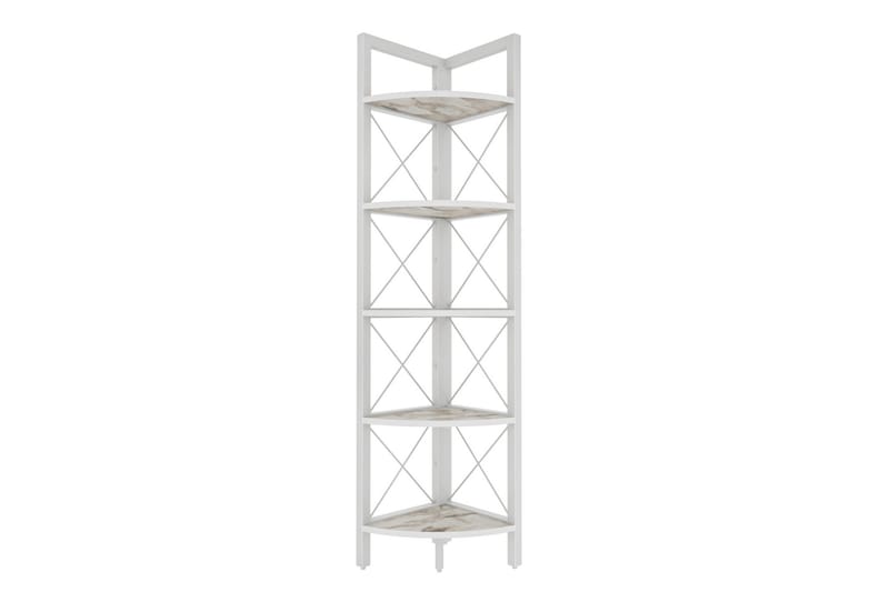 Desgrar Bokhylle 30,5x160 cm - Hvit - Oppbevaring - Hyller - Bokhylle