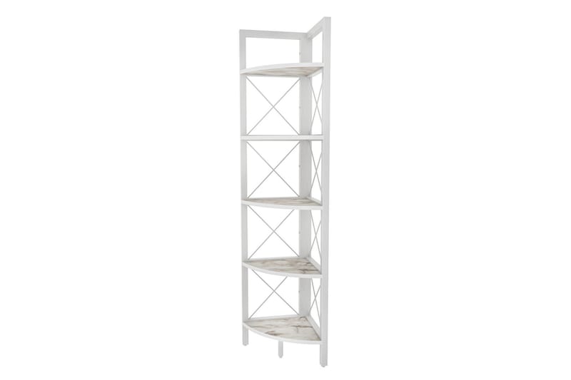 Desgrar Bokhylle 30,5x160 cm - Hvit - Oppbevaring - Hyller - Bokhylle