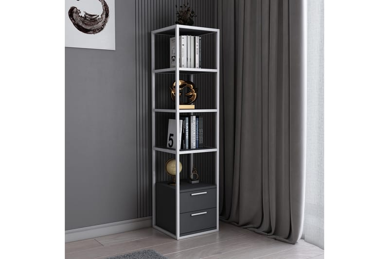 Desgrar Bokhylle 39x160 cm - Hvit - Oppbevaring - Hyller - Bokhylle