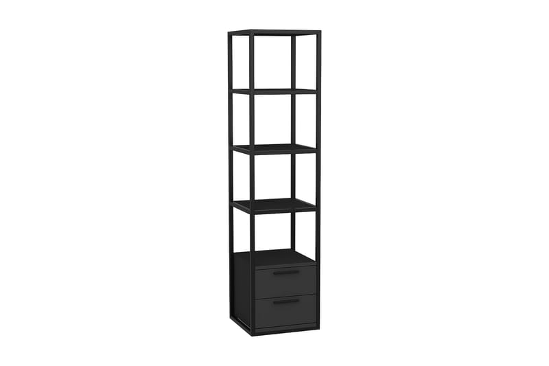 Desgrar Bokhylle 39x160 cm - Svart - Oppbevaring - Hyller - Bokhylle