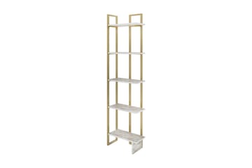 Desgrar Bokhylle 45,2x180 cm - Hvit - Oppbevaring - Hyller - Bokhylle