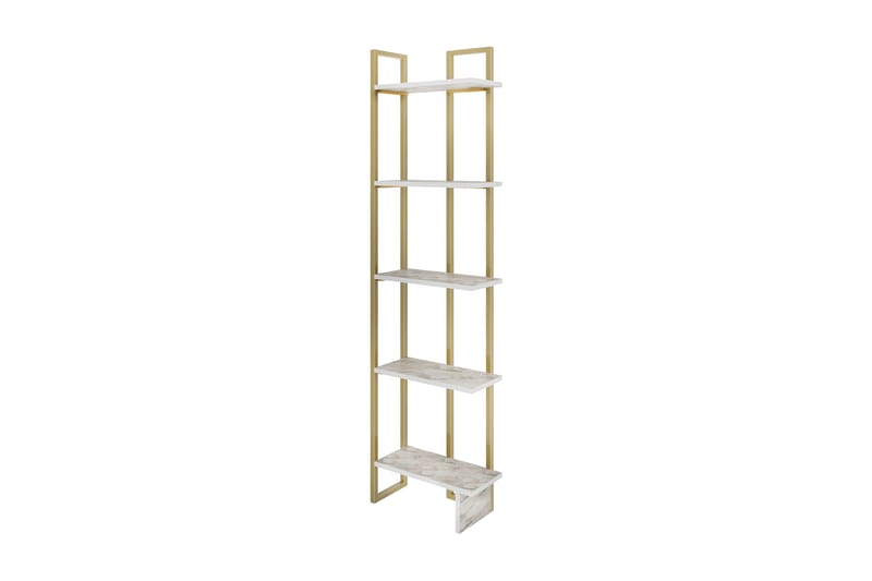 Desgrar Bokhylle 45,2x180 cm - Hvit - Oppbevaring - Hyller - Bokhylle