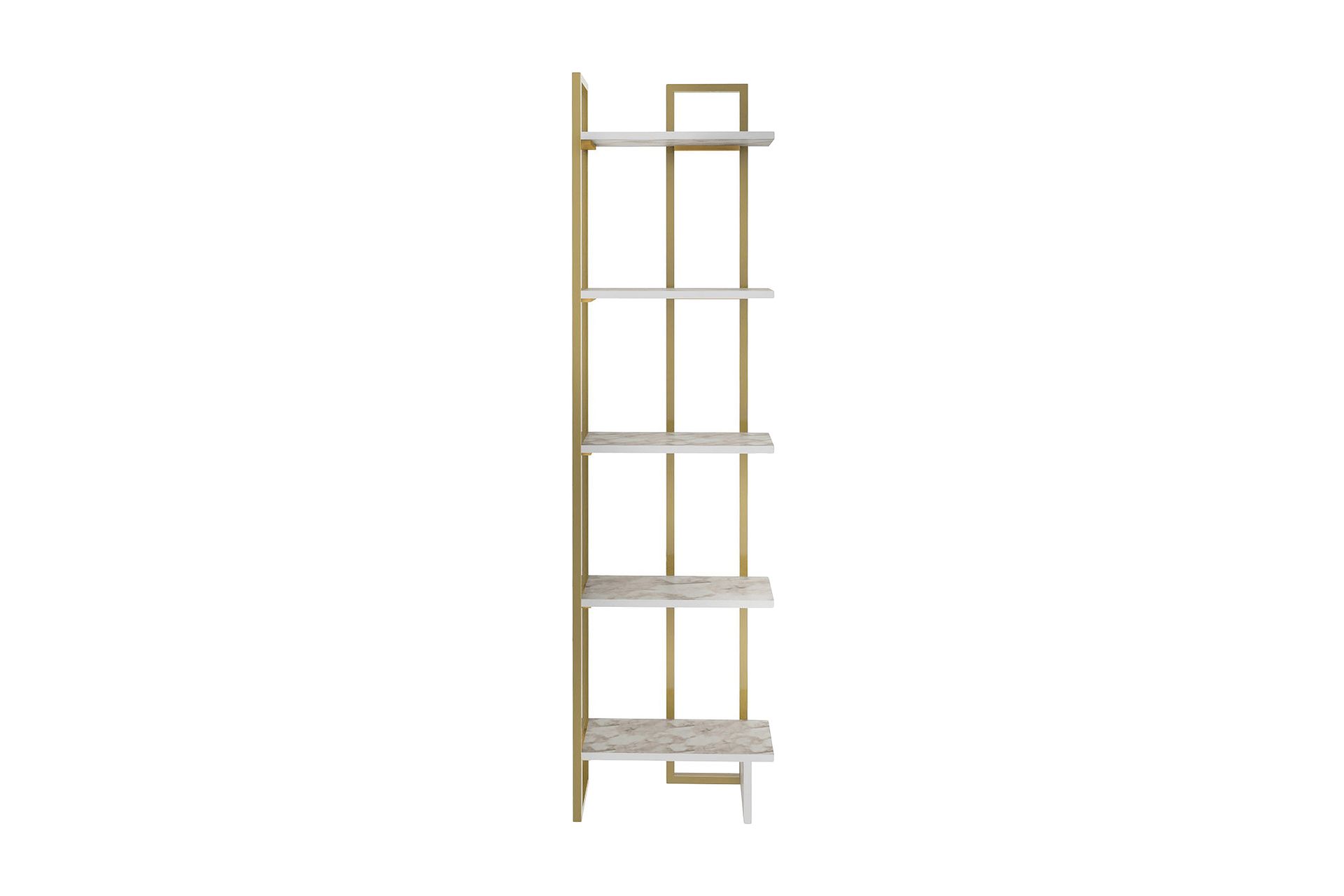 Desgrar Bokhylle 45,2x180 cm - Hvit - Oppbevaring - Hyller - Bokhylle