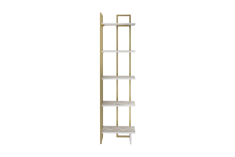 Desgrar Bokhylle 45,2x180 cm - Hvit - Oppbevaring - Hyller - Bokhylle