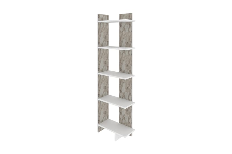 Desgrar Bokhylle 45,2x180 cm - Hvit - Oppbevaring - Hyller - Bokhylle