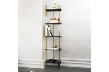 Desgrar Bokhylle 45,2x180 cm - Svart - Oppbevaring - Hyller - Bokhylle