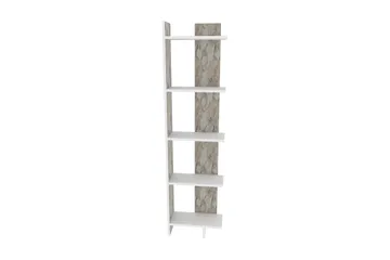 Desgrar Bokhylle 45.2x180 cm i Malt Tre - Hvit - Oppbevaring - Hyller - Bokhylle