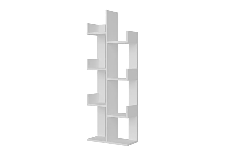 Desgrar Bokhylle 50x173 cm - Hvit - Oppbevaring - Hyller - Bokhylle