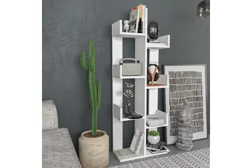 Desgrar Bokhylle 50x173 cm - Hvit - Oppbevaring - Hyller - Bokhylle