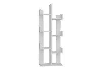 Desgrar Bokhylle 50x173 cm - Hvit - Oppbevaring - Hyller - Bokhylle