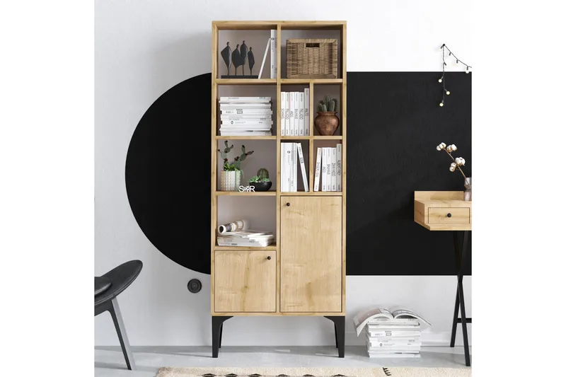 Desgrar Bokhylle 60x175 cm - Blå - Oppbevaring - Hyller - Bokhylle