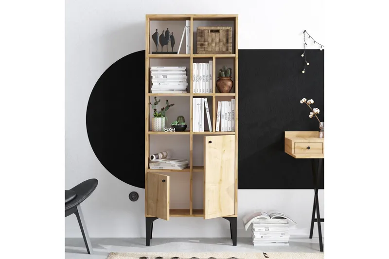 Desgrar Bokhylle 60x175 cm - Blå - Oppbevaring - Hyller - Bokhylle