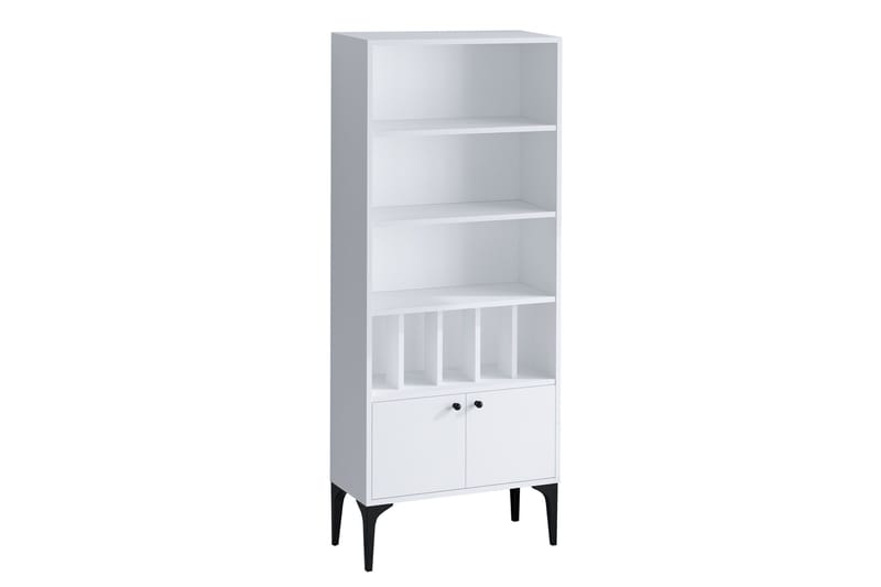 Desgrar Bokhylle 60x175 cm, Hvit