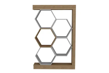 Desgrar Bokhylle 90x140 cm - Hvit - Oppbevaring - Hyller - Bokhylle