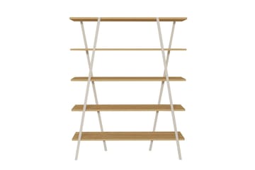 Dobra Bokhylle 120 cm - Hvit - Oppbevaring - Hyller - Bokhylle