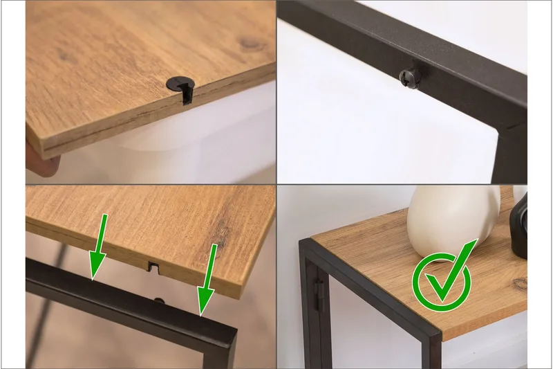 Edra Bokhylle 94 cm - Brun/Svart - Oppbevaring - Hyller - Bokhylle